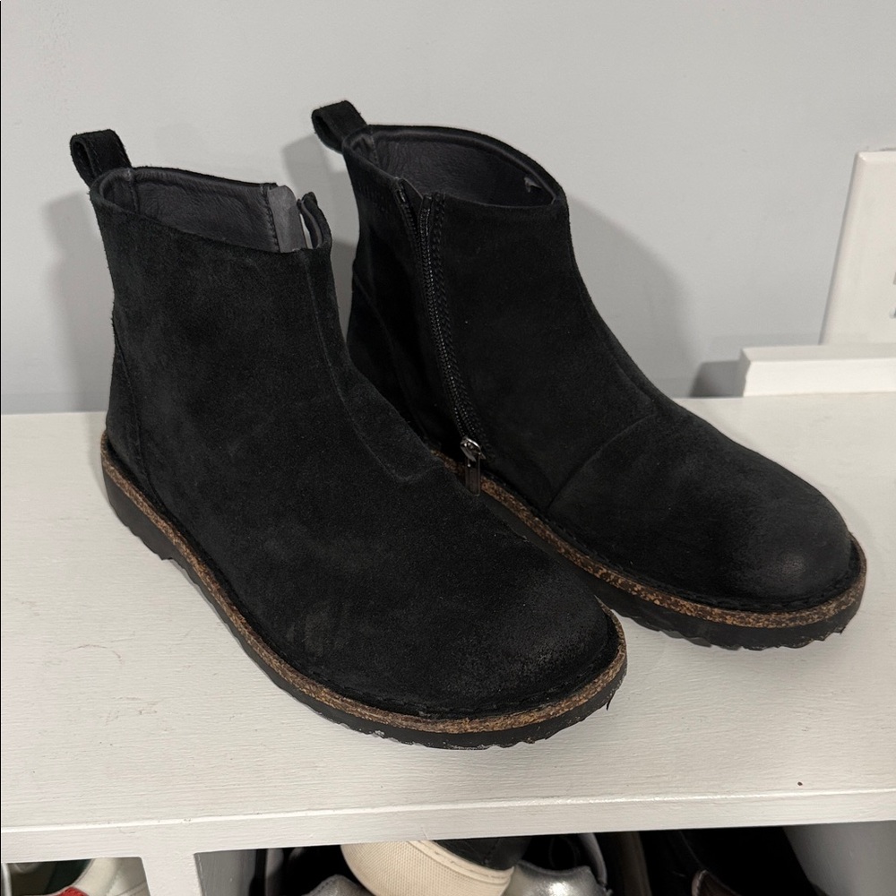 Birkenstock Women Black Boots Sz 40 9.5